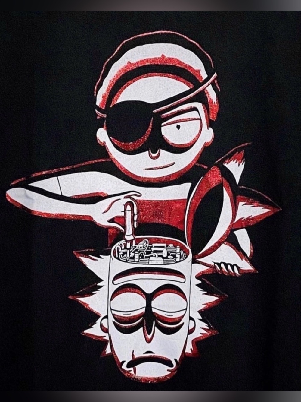 NWOT Rick & Morty: Evil Morty Graphic Tee Black Men’s L